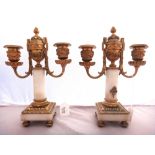 A pair of Louis Philippe onyx and ormolu cassolettes,