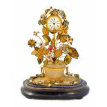 A French novelty brass mantel clock, early 20th century,