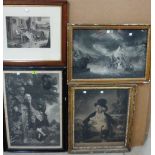 A quantity of assorted pictures, prints and engravings, including figurative and portrait subjects.