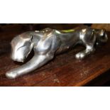 A 20th century chrome 'Jaguar' oversized car mascot.