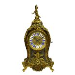 A 19th century French boulle bracket clock,