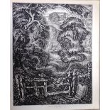 Robin Tanner (1904-1988), Wooded scene, etching, signed in pencil, unframed, 30cm x 24cm.