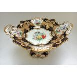 A good Ridgway porcelain dessert service, circa 1850,