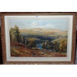 Bernard Walter Evans (1848-1922), Valley of the Dee, Llangollen, watercolour and bodycolour, signed,