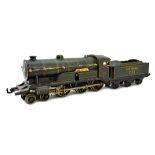 A Bing O gauge 4-6-0 clockwork locomotive and tender, Southern 'King Arthur' no.