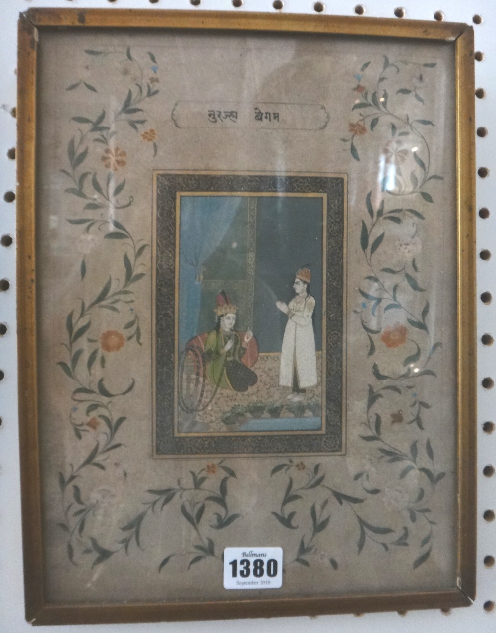 An Indian miniature, 19th century, opaque pigments on paper,