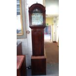 A George III boxwood strung mahogany striking longcase clock, G.