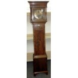 A Georgian style mahogany cased grandmother clock, circa 1900,