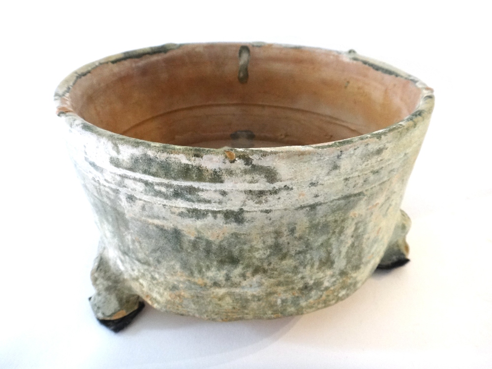 A Chinese green glazed pottery wine jar, Hu, Han Dynasty, - Image 7 of 12