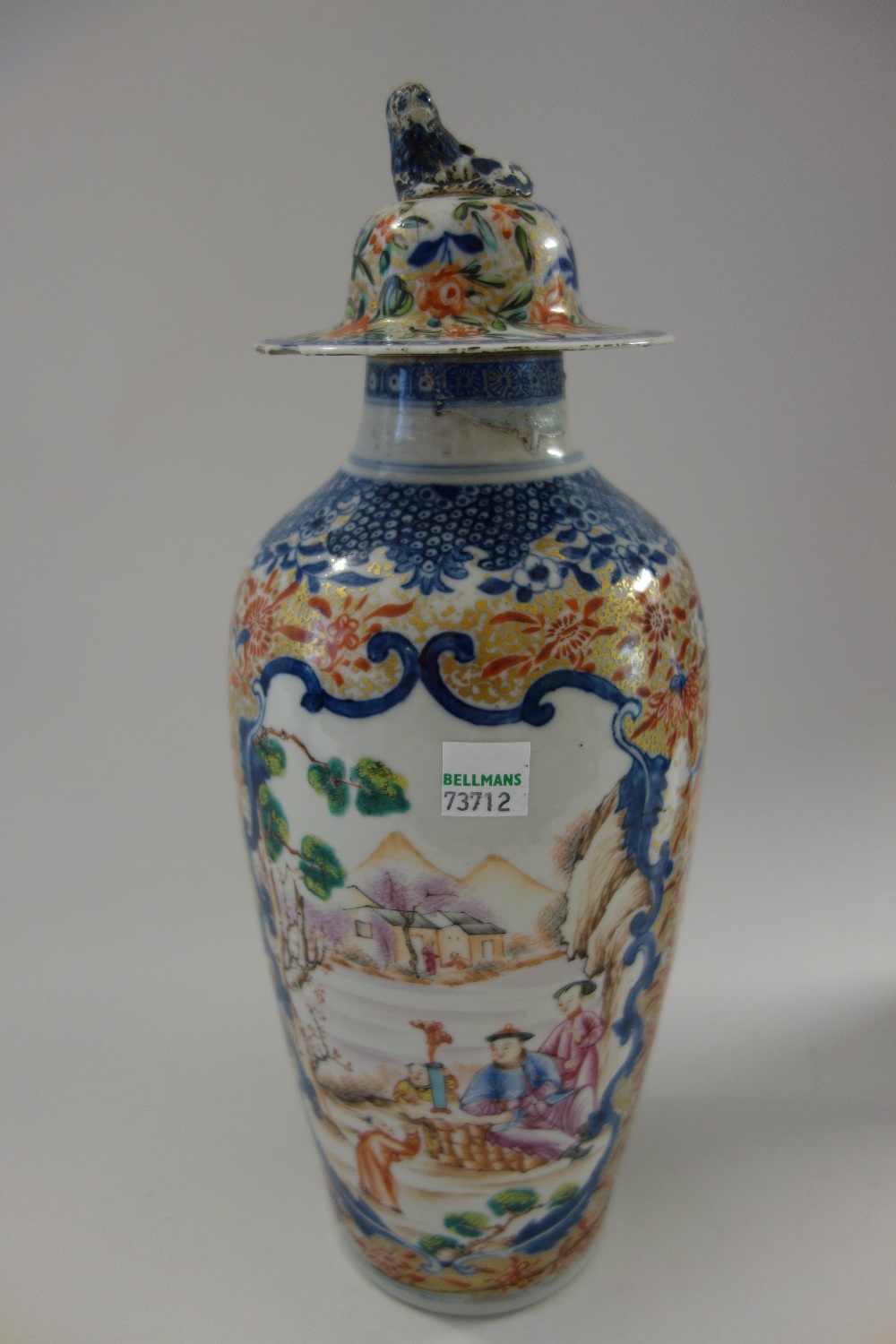 A group of Chinese export mandarin palette porcelains, Qianlong, - Image 12 of 25
