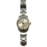 A steel Rolex Oyster Perpetual bracelet wristwatch,