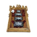 Four Limoges enamel on copper plaques, late 19th century, each of raised rectangular form,