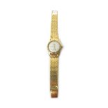 A gentleman's gold Omega Seamaster Automatic bracelet wristwatch,