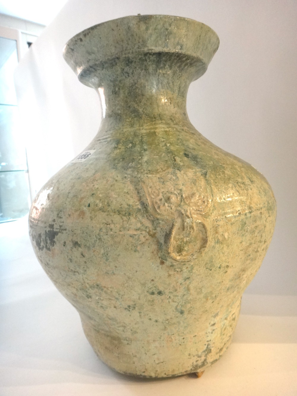 A Chinese green glazed pottery wine jar, Hu, Han Dynasty, - Image 3 of 12