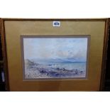 Harry Sutton Palmer (1854-1933), Coastal scene, watercolour, signed and dated 1876, 20cm x 30cm.