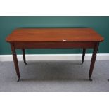 A pair of 19th century mahogany console tables,