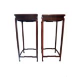 A pair of Chinese hardwood stands, 20th century,