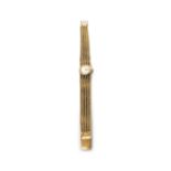 A lady's 9ct gold Accurist bracelet wristwatch,