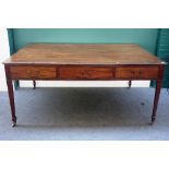 A George III mahogany library table,