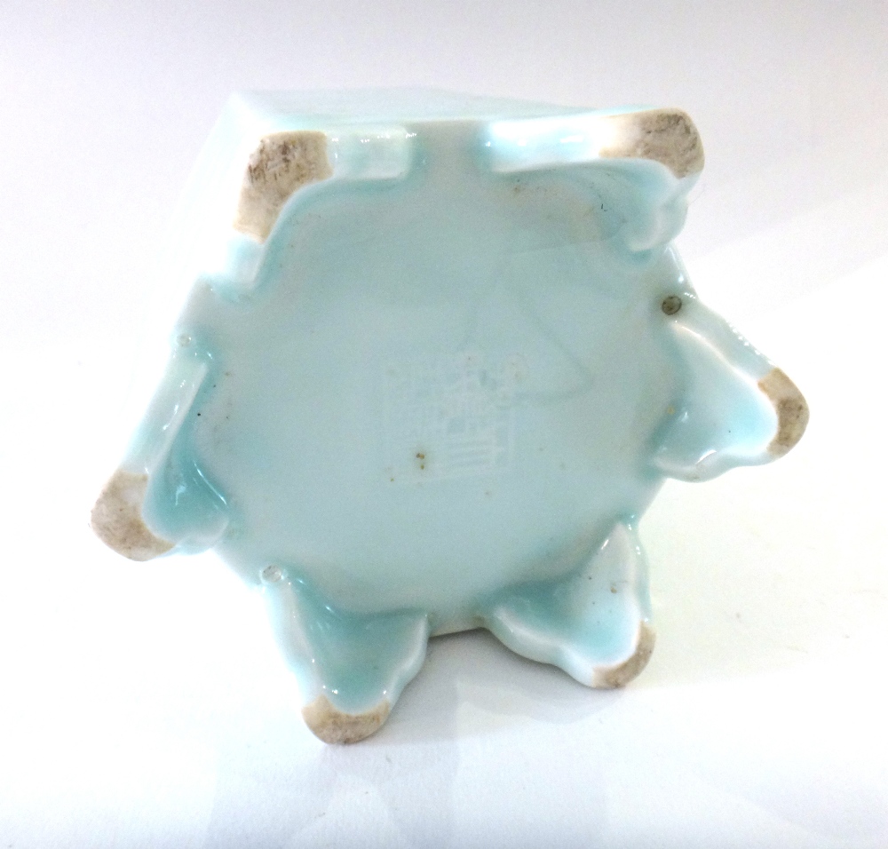 A Chinese porcelain hexagonal vase, - Image 4 of 9