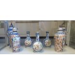 A group of Chinese export mandarin palette porcelains, Qianlong,