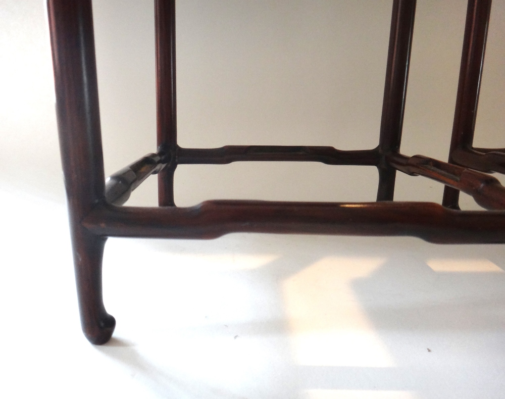 A pair of Chinese hardwood stands, 20th century, - Image 3 of 4