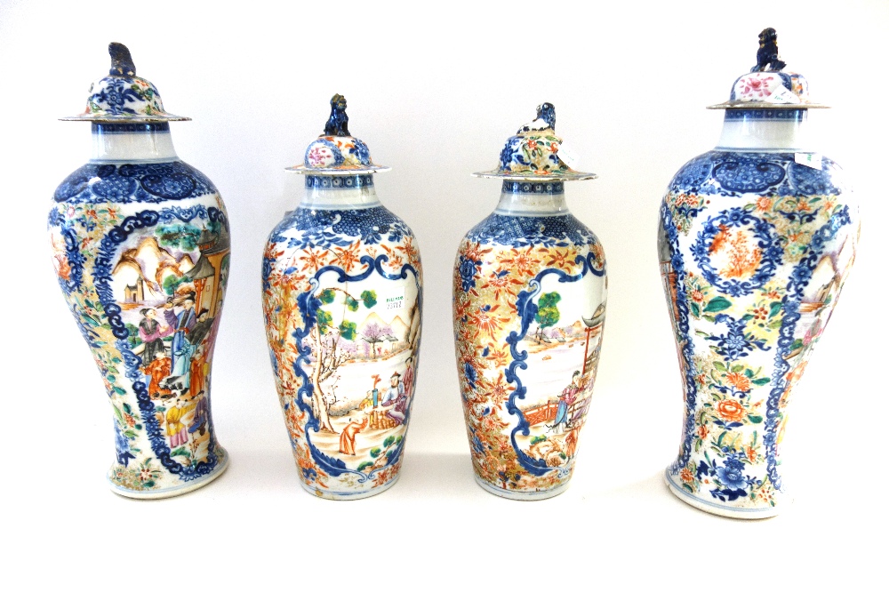 A group of Chinese export mandarin palette porcelains, Qianlong, - Image 2 of 25