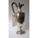 An Edwardian silver claret or water jug, William Hutton Sons, Sheffield 1904,