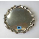A George II style shaped circular silver salver, Charles Stuart Harris & Sons, London 1932,