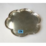 A George I style lobed circular silver salver, Richard Comyns, London 1972, of good gauge, 25.