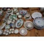 A large collection of ceramics,