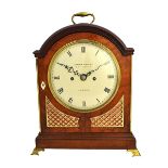 A mahogany cased bracket clock by Camerer, Kuss & Co, London,