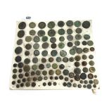 A collection of bronze buttons, Roman style, Celtic, European and others (a.f) (116).