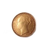 A Victoria young head sovereign, 1885 M.