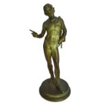 An Italian bronze figure of Narcissus, cast by Vincenzo Gemito (1852-1929), late 19th century,