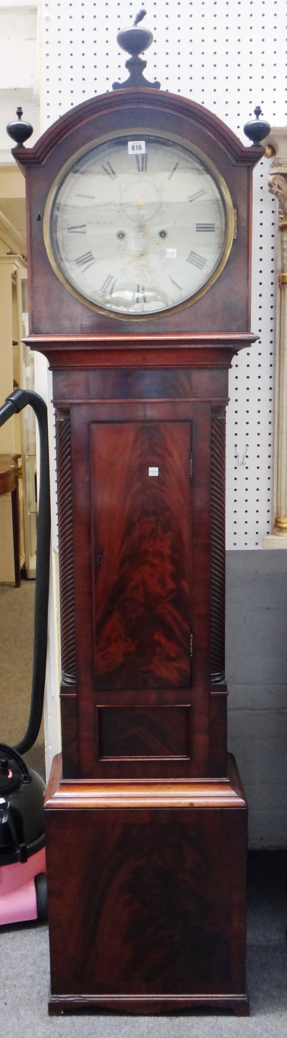 A Scottish eight day longcase clock, 19th century,