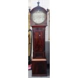 A Scottish eight day longcase clock, 19th century,