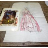 An 'Alice in Wonderland' concept book and an illustration for Cinderella.