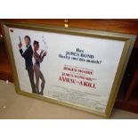 A framed and glazed film poster for;