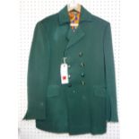 A man's green 1960's 'Dandy' fashion jacket with floral lining SH4