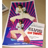 Two Elvis Presley posters; 'Elvis on Tour', one linen backed, (2).