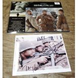 A 'Saving Private Ryan' lobby card and signed photo.