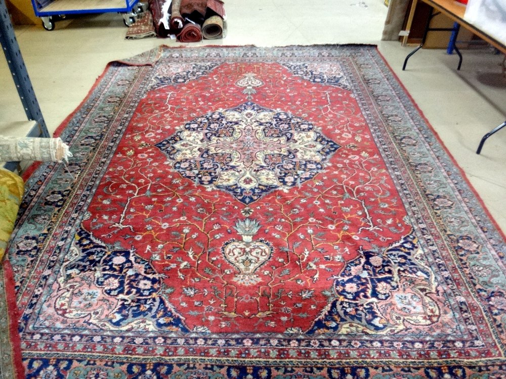 A Tabriz carpet,