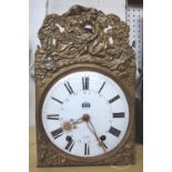 A 19th century Comtoise wall clock,