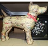 A 20th century Beano comic decoupage model of a dog,