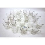 A collection of twenty two glass custard cups, 19th/20th century,