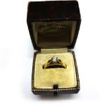 A diamond solitaire ring, the old cut st