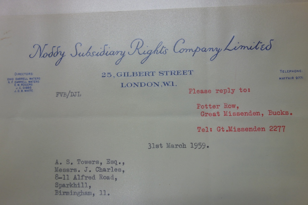 ENID BLYTON - a series of 38 (mostly) typed business letters, 1959-62, - Image 2 of 2
