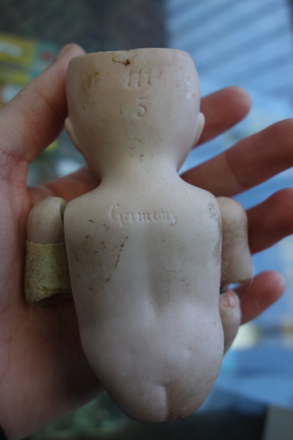 A bisque head googly eyed doll with sleep eyes, incised 'Germany' (a.f). - Image 6 of 9