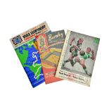 A quantity of vintage football programmes and related memorabilia comprising;